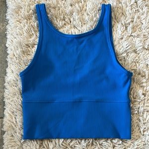 Lululemon Power Pivot Ribbed Tank Top Poolside Blue Size 4